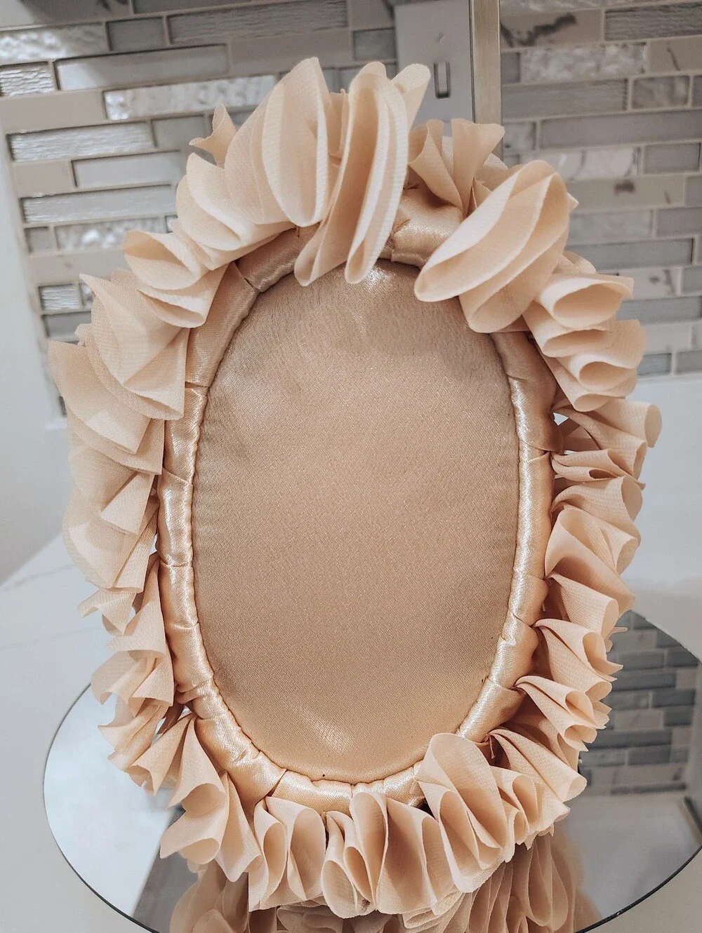 NWT Sincerely Jules Top-Handle Kisslock Purse - Chiffon Petals w/GHW
